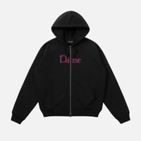 Dime Classic Veins Zip Hoodie - Black