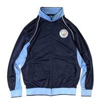 Icon Sports Manchester City F.C. Adult Full Zip Truck Jacket - Navy/Sax