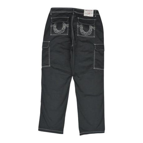 True Religion Cargo SN Pants EMB HS Outline - Jet Black