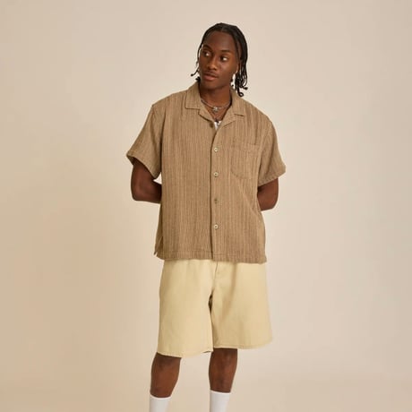 OBEY Horace Woven Shirts - Unbleached