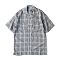 PRO CLUB Comfort Ombre Checker Short Sleeve Shirt - Heather Grey