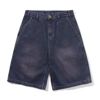 BUTTER GOODS Work Shorts - Distressed Tinted Indigo