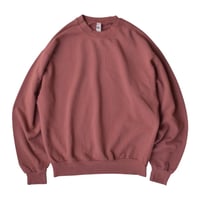 Los Angeles Apparel Long Sleeve Garment Dye French Terry Pullover - Old Rose