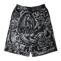 FB County Inked Up Baggy Fleece Shorts - Black