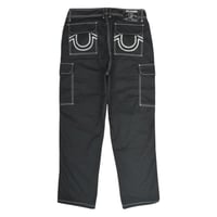 True Religion Straight Ladder SN Cargo - Jet Black