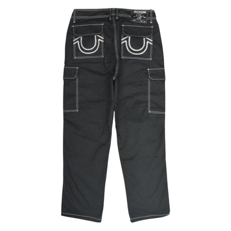 True Religion Straight Ladder SN Cargo - Jet Black