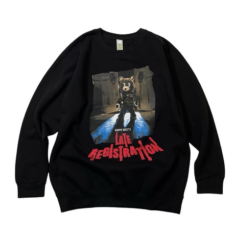Kanye West Late Registration Crewneck Sweatshirts - Black