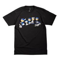 Snoopy LA Dodgers S/S T-Shirts - Black