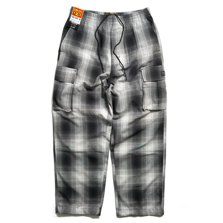 FB County Checker Cargo Pants - Black/Grey