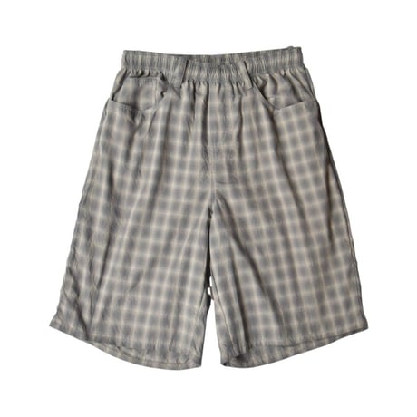 BAGGY SPORTS BA-005 Check Shorts - Grey