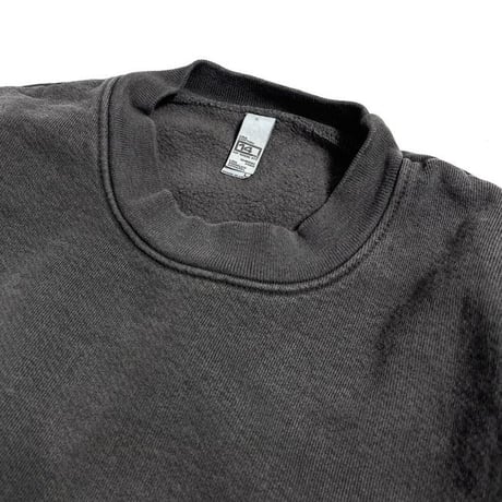 Los Angeles Apparel HF07GD 14oz Garment Dyed Heavy Fleece Crewneck - Vintage Black