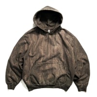 Los Angeles Apparel HF09DD 14oz Heavy Fleece Hoodie Drip Dye -  Olive