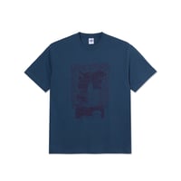 Polar Skate Co. Tee | Passing Resemblance - Grey Blue