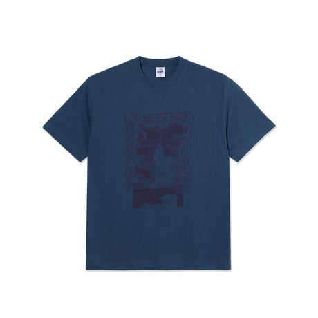Polar Skate Co. Tee | Passing Resemblance - Grey Blue