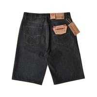 Kno-betta Baggy Denim Shorts - Raw Black