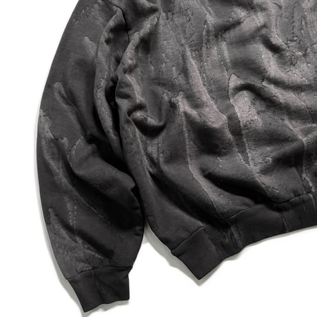 Los Angeles Apparel HF07DD 14oz Heavy Fleece Crewneck Drip Dye - Black