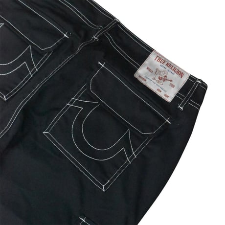 True Religion Cargo Pants - Jet Black
