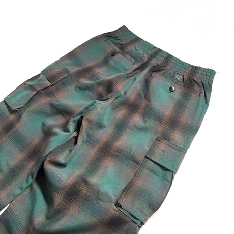 FB County Checker Cargo Pants - Black/Green