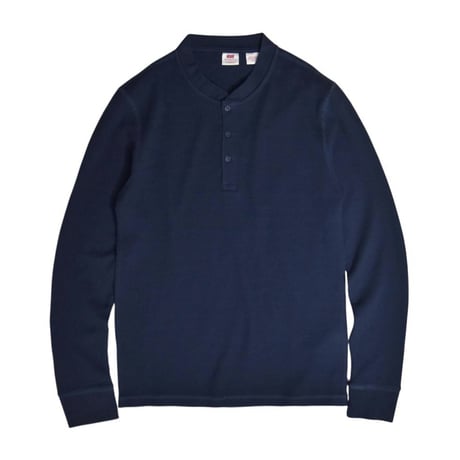 Levi's L/S Henlyneck Thermal Shirts - Navy