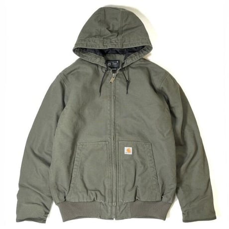 Carhartt USA J130/104050 Washed Duck Insulated Active Jacket - Moss