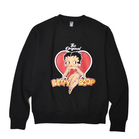 Betty Boop Crewneck Sweatshirts - Black