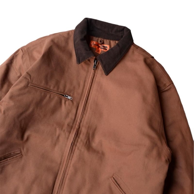 Corner Stone Duck Cloth Work Jacket - Brown | R Corner Stone Duck Cloth Work Jacket - Brown | R