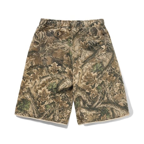 BUTTER GOODS Fleece Shorts - Forest Camo