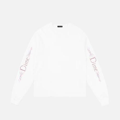Dime Classic Veins LS T-Shirt - White
