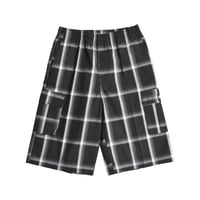 Shaka Wear 5.6oz Plaid Shorts - Black