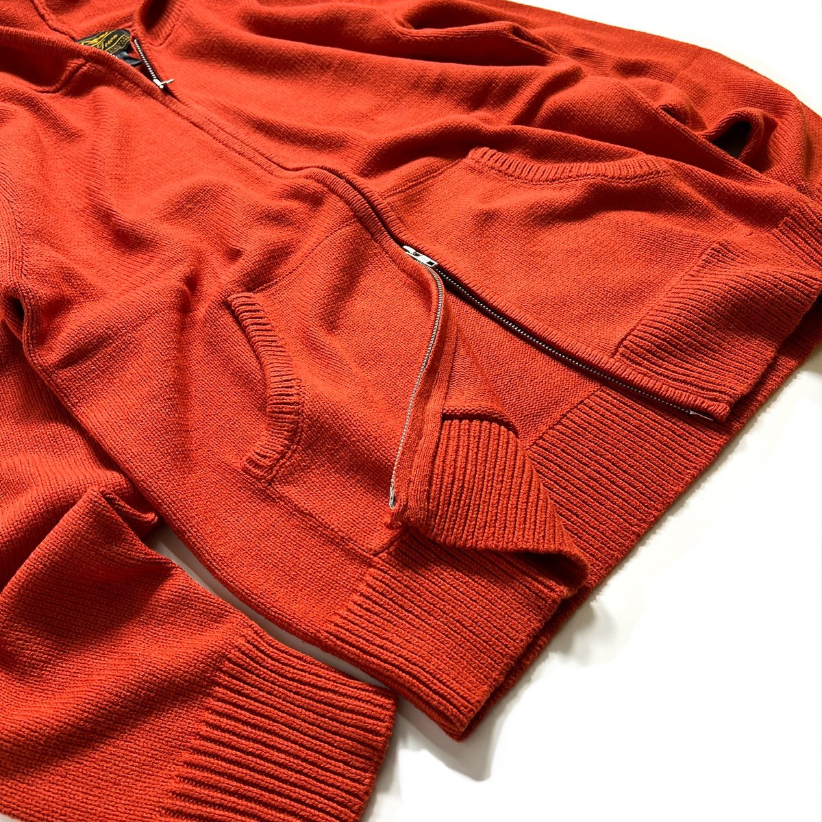 トップス Hagerstown double zip cotton knit hoodie Hagerstown Double Zip Cotton Knit Hoodie - Blue