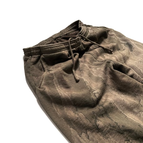 Los Angeles Apparel HF04DD 14oz Heavy Fleece Pants Drip Dye - Olive