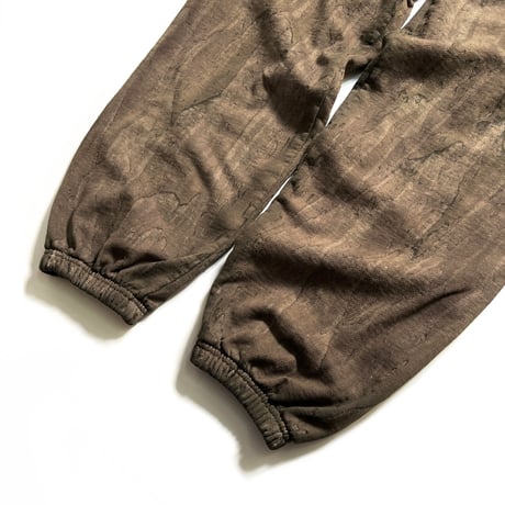 Los Angeles Apparel HF04DD 14oz Heavy Fleece Pants Drip Dye - Olive