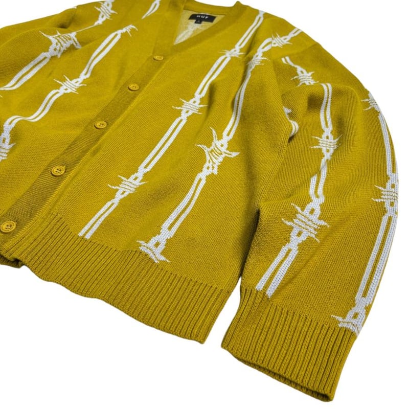 HUF Barbed Wire Cardigan - Cactus - | RULEZ HUF Barbed Wire Cardigan - Cactus - | RULEZ