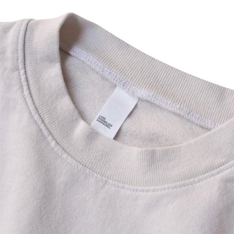 Los Angeles Apparel Long Sleeve Garment Dye French Terry Pullover - Cement