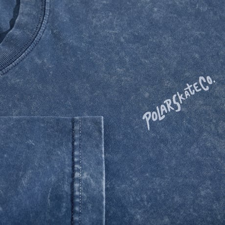 Polar Skate Co. Surf Logo Acid Tee - Dark Blue