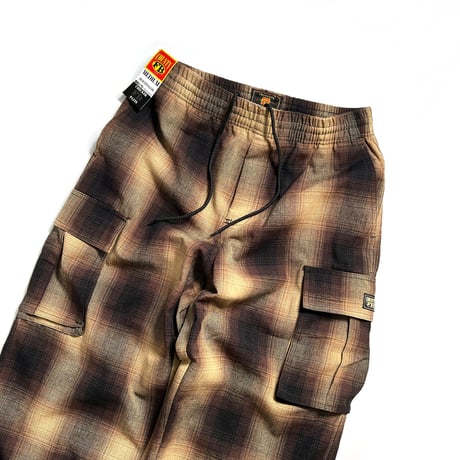 FB County Checker Cargo Pants - Black/Tan
