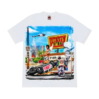 FB County Ghetto-Street Graphic Heavy Hard Tee - White
