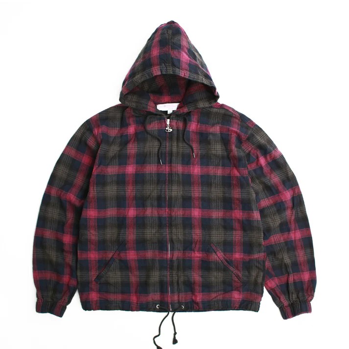 Yardsale Tartan Full-Zip Hood - Burnt Red | RULEZ
