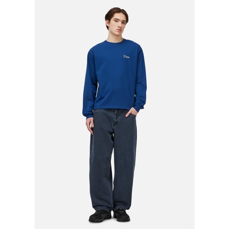 Dime Classic Small Logo LS T-Shirt - Midnight Navy