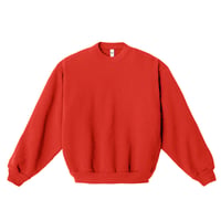 Los Angeles Apparel HF07GD 14oz Garment Dye Heavy Fleece Crewneck - Bright Orange
