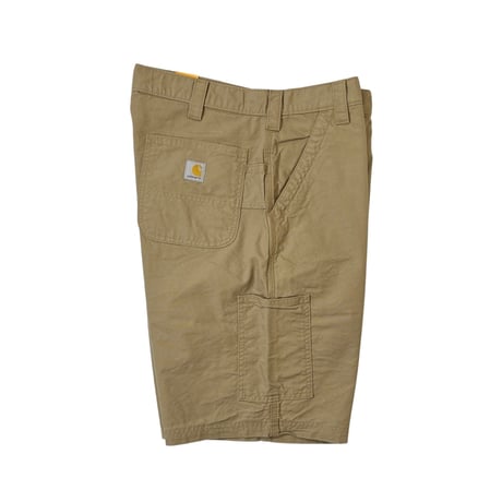 US Carhartt B147 Loose Fit Canvas Utility Work Shorts - Dark Khaki