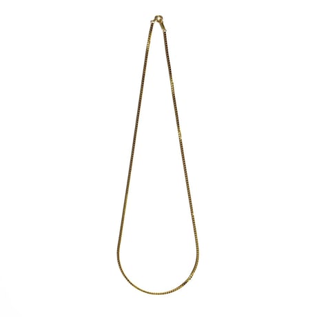 18k Gold Plated 1.5mm Box Chain Necklace - Gold