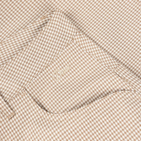 Dime Baggy Houndstooth Shorts - Beige