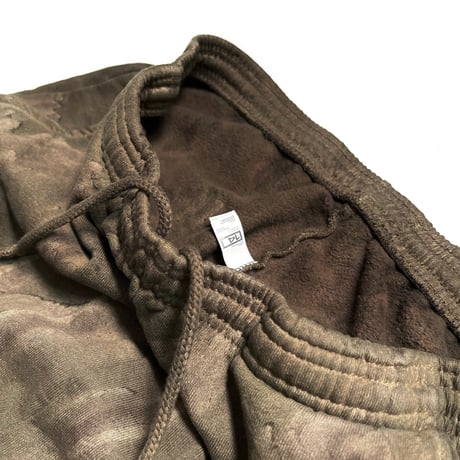 Los Angeles Apparel HF04DD 14oz Heavy Fleece Pants Drip Dye - Olive