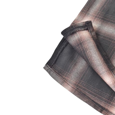 PRO CLUB Comfort Ombre Checker Short Sleeve Shirt - Brown