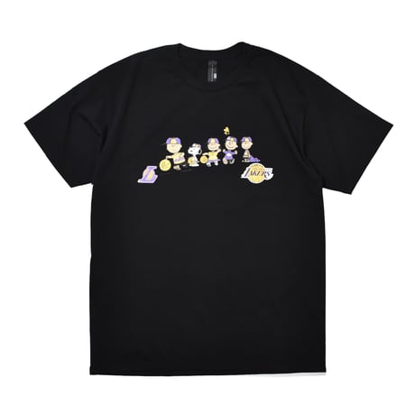 Snoopy LA Lakers S/S T-Shirts - Black