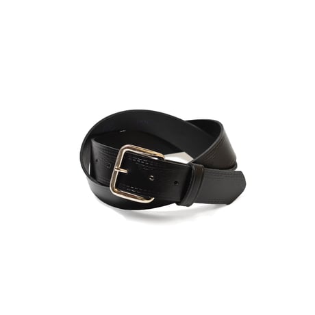 PM Adirondack 1½” Eagle Embossed Western Leather Belt Black