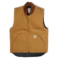 US Carhartt V01 Duck Vest - Carhartt Brown