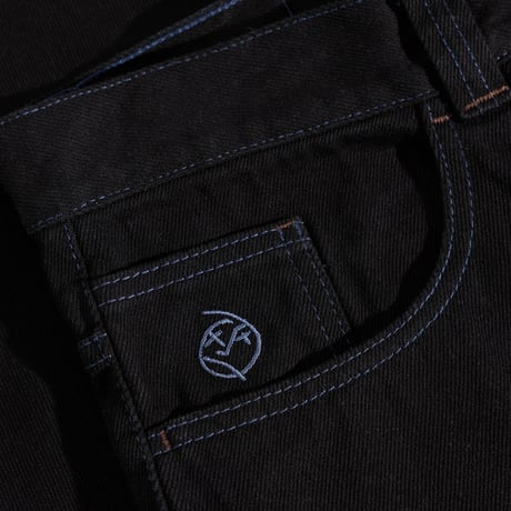 Polar Skate Co. Big Boy Pants - Black / Blue Stitching
