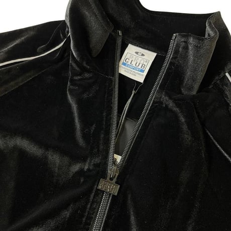 PRO CLUB Comfort Velour Track Jacket - Black